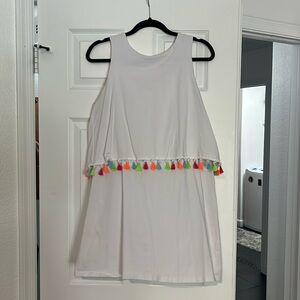 White Stretchy Casual Dress